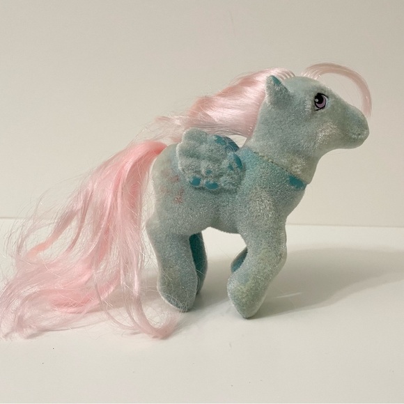 Vintage My Little Pony Flocked Wind Whistler Pegasus G1 Hasbro - Picture 6 of 13